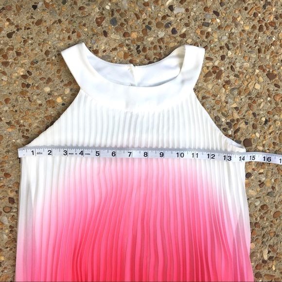 Tween Diva Like New Pink Ombré Accordian Dress 10 - Picture 3 of 6